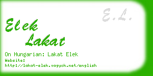 elek lakat business card